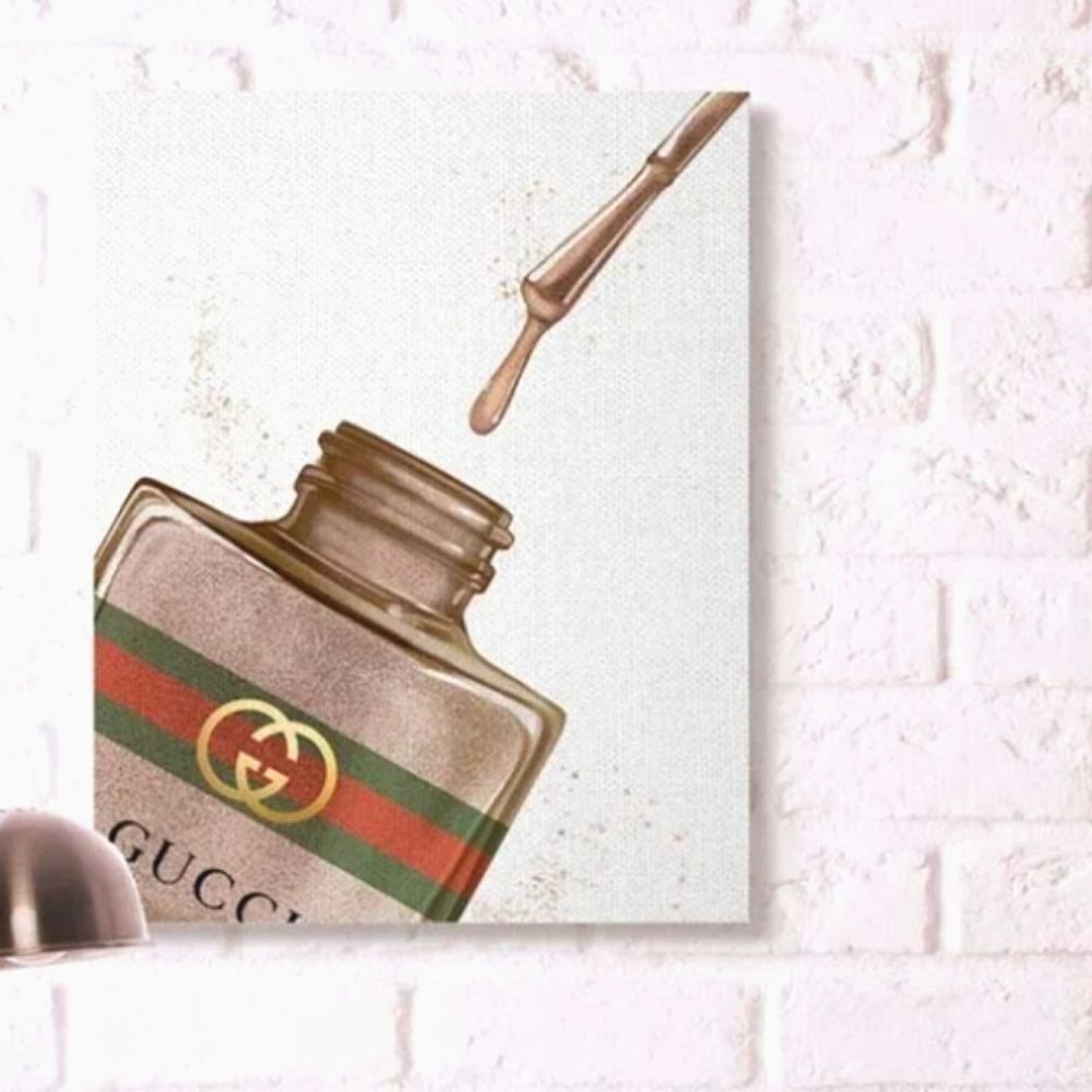 Stupell Industries Gucci Nail Polish Drip Canvas Wall Decor